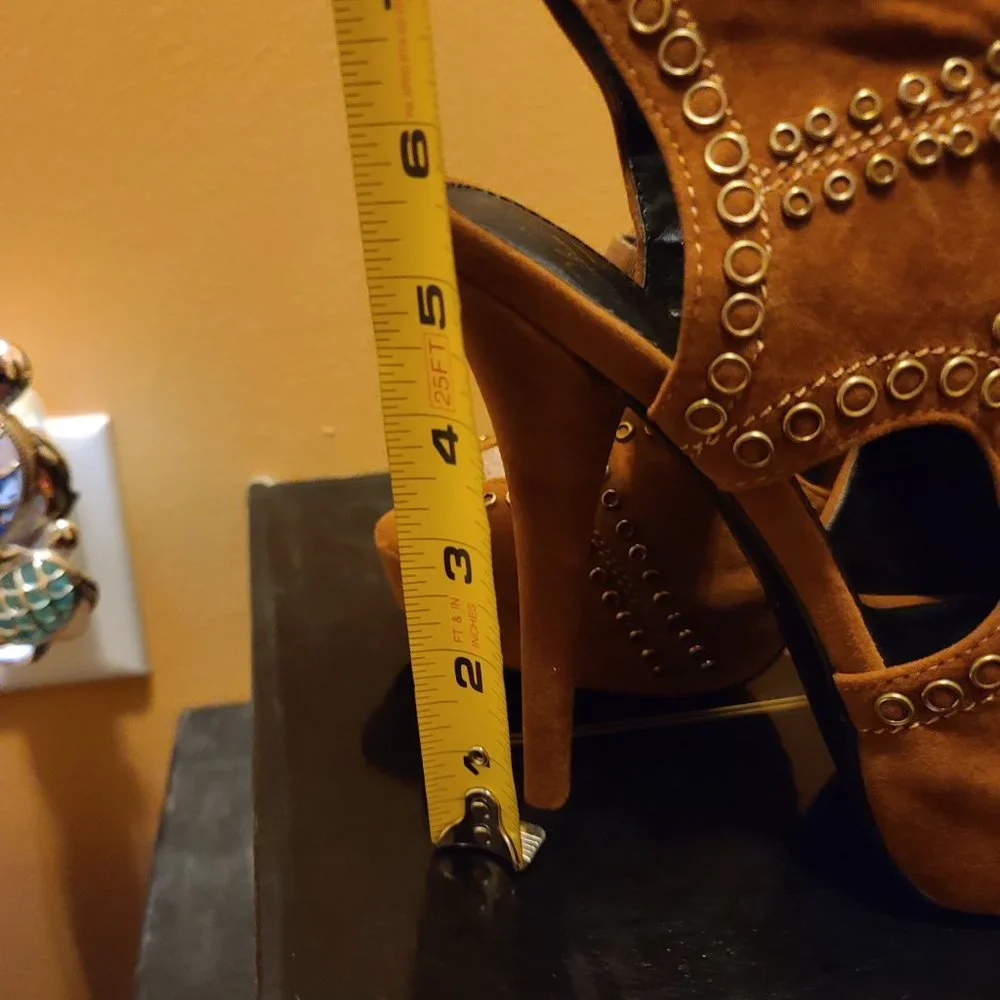 Brown Colin Stuart Stiletto Booties - NIB - Size 7 Womens - Picture 12 of 15